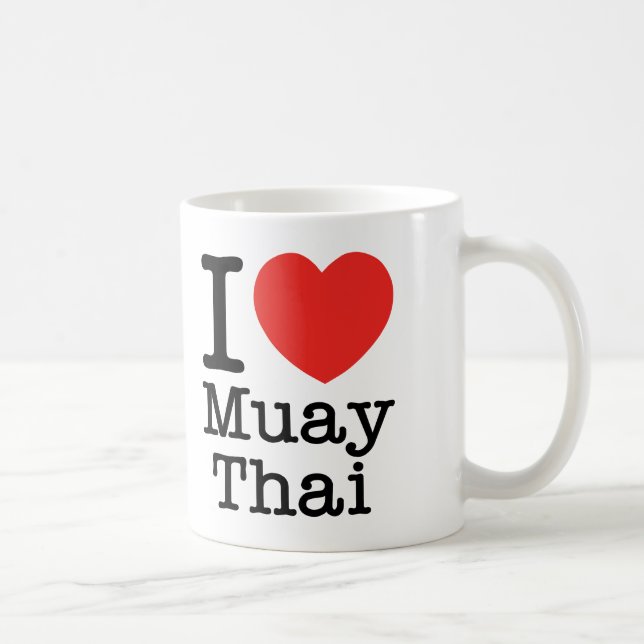 I Liebe Muay thailändisches Tasse (Rechts)