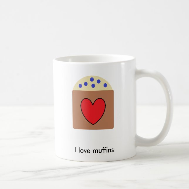 I Liebe Muffins Kaffeetasse (Rechts)