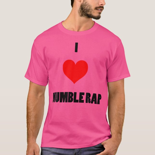 I Liebe Mumble Rap Trap Rap Hip Hop T-Shirt (Vorderseite)