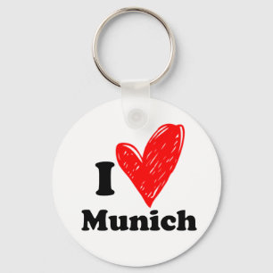 I Liebe München Schlüsselanhänger