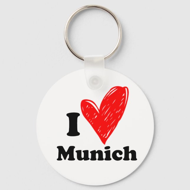 I Liebe München Schlüsselanhänger (Vorderseite)