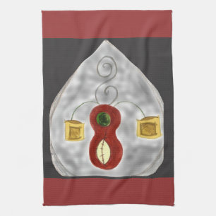 I Liebe Music Abstrakt Instruments Küchentuch