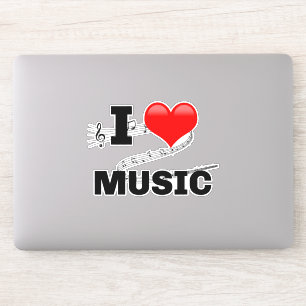 I Liebe Music Aufkleber