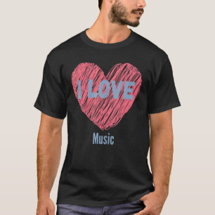 I Liebe Music Heart Image Hobby oder Hobbyist T-Shirt