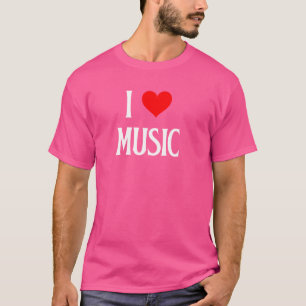 I Liebe Music I Heart Music Musician Composer Musi T-Shirt