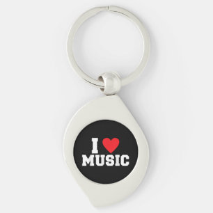 I Liebe Music Lover Schlüsselanhänger