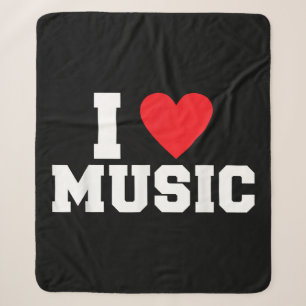 I Liebe Music Lover Sherpadecke