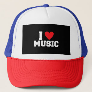 I Liebe Music Lover Truckerkappe