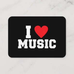 I Liebe Music Lover Visitenkarte