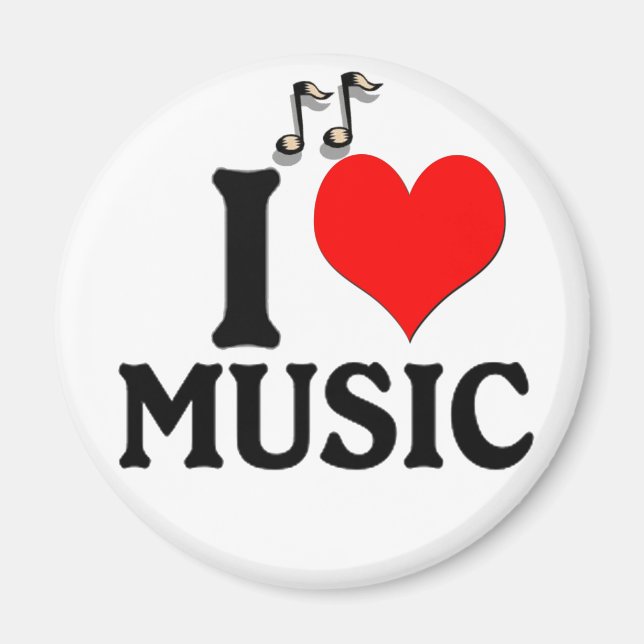 I Liebe Music Magnet (Vorne)