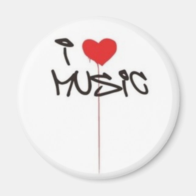 I Liebe Music Magnet (Vorne)