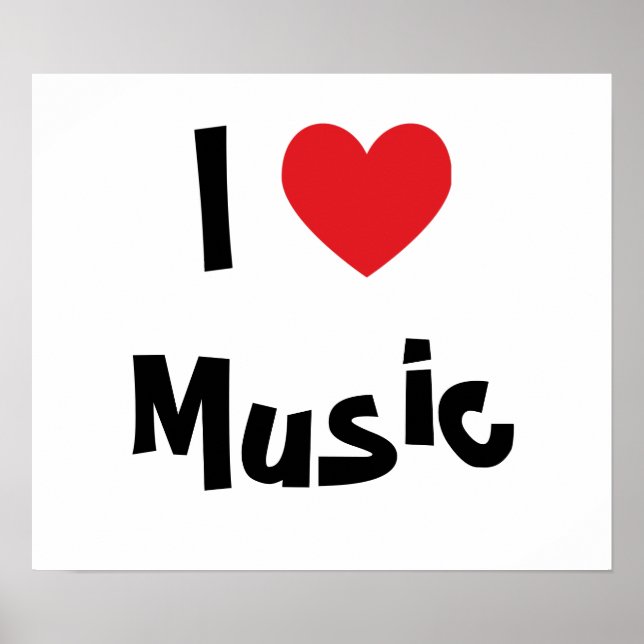 I Liebe Music Poster (Vorne)