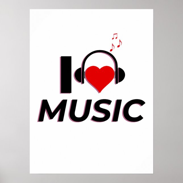 I Liebe Music Poster (Vorne)