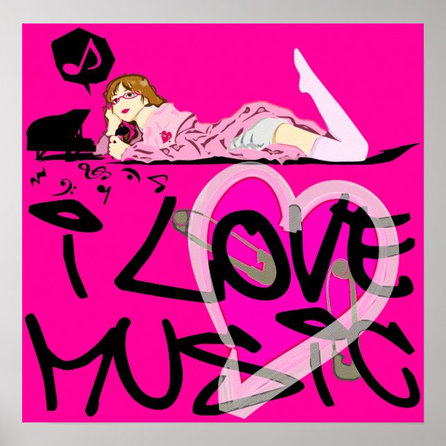I LIEBE MUSIC POSTER (Vorne)