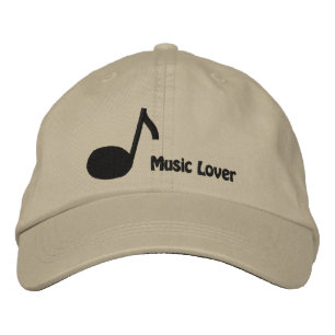 I Liebe Music Stickkappe Bestickte Baseballkappe