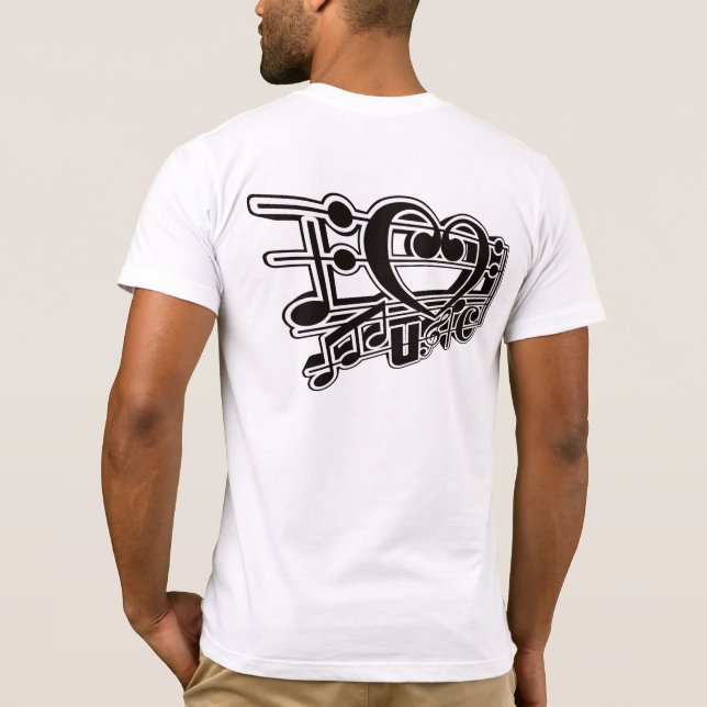 I LIEBE MUSIC T-Shirt (Rückseite)