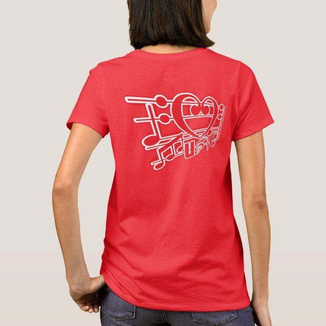 I LIEBE MUSIC T-Shirt (Rückseite)