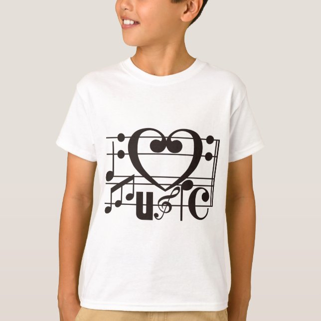 I LIEBE MUSIC T-Shirt (Vorderseite)