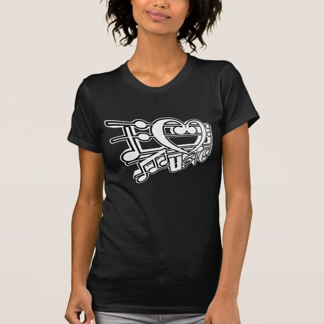 I LIEBE MUSIC T-Shirt (Vorderseite)
