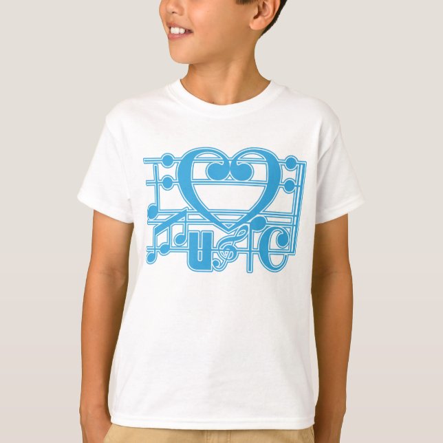 I LIEBE MUSIC T-Shirt (Vorderseite)