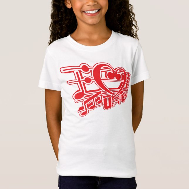 I LIEBE MUSIC T-Shirt (Vorderseite)