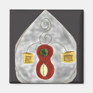 I Liebe Music with Instruments Magnet