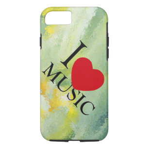 i Liebe Musik abstrakt Paint Design Apfel Case-Mate iPhone Hülle