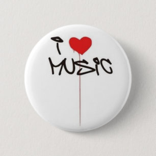 I Liebe-Musik Button