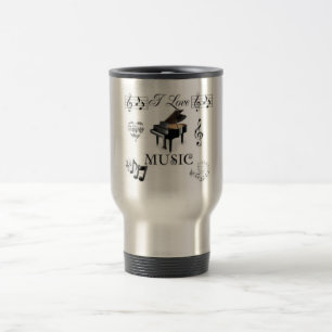 I Liebe-Musik - Designer-Reise-Tasse Reisebecher