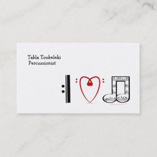 I Liebe-Musik (i-Herzanmerkungen) Visitenkarte