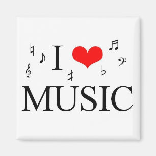 I Liebe-Musik Magnet