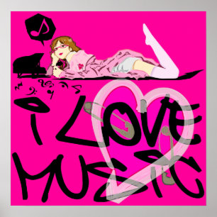I LIEBE-MUSIK POSTER