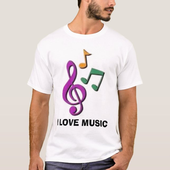 I Liebe-Musik-T - Shirt (Vorderseite)