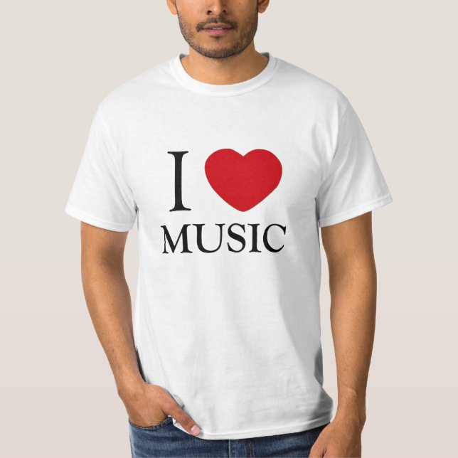 I Liebe-Musik T-Shirt (Vorderseite)