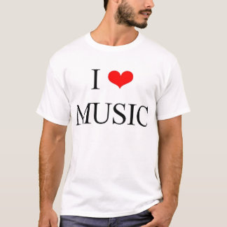 I Liebe-Musik T-Shirt