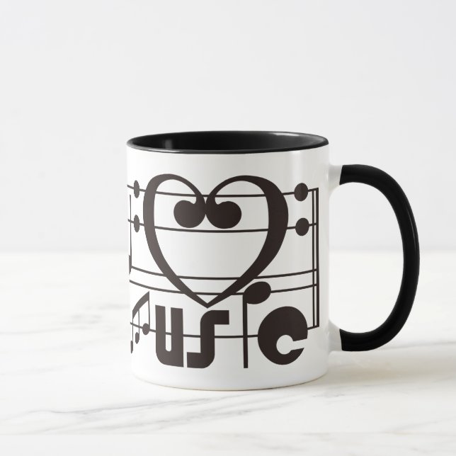 I LIEBE-MUSIK TASSE (Rechts)