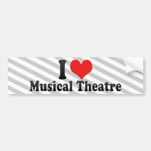 I Liebe-musikalisches Theater Autoaufkleber