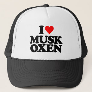 I LIEBE MUSK OXEN TRUCKERKAPPE