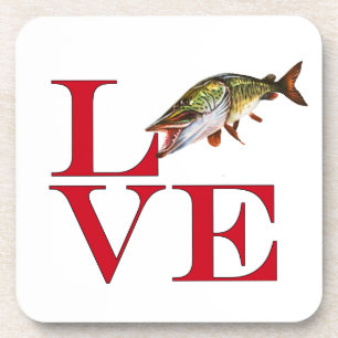 I Liebe Muskie Getränkeuntersetzer