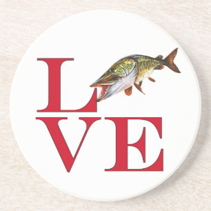 I Liebe Muskie Getränkeuntersetzer