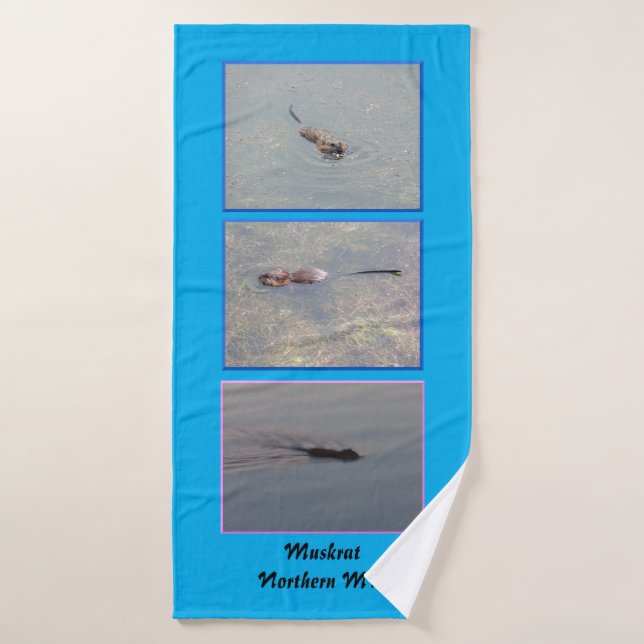 I Liebe Muskrats Badehandtuch (Badehandtuch)