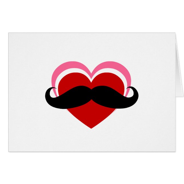 I LIEBE MUSTACHE (Vorderseite (Horizontal))