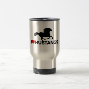 I Liebe-Mustangs Reisebecher