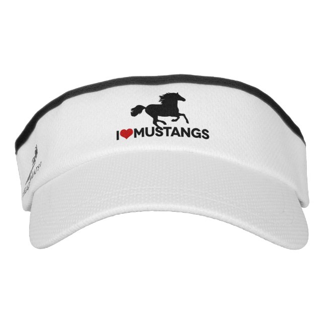 I Liebe Mustangs - Visor (Vorderseite)