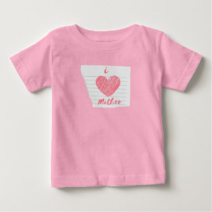 i Liebe Mutter Baby T-shirt