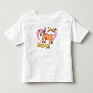 I Liebe-Mutterschaf-T-Shirt Kleinkind T-shirt