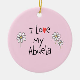 I Liebe My Abuela Foto Keramik Ornament