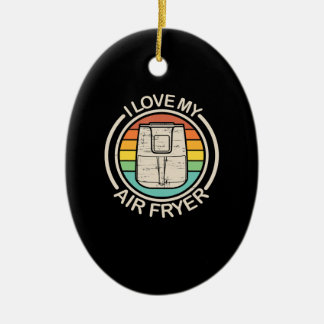 I Liebe My Air Fryer Geschenk Cool Cooking Liebhab Keramik Ornament