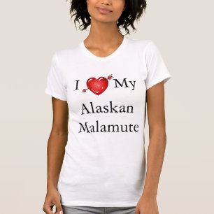 I Liebe My Alaskan Malamute 2 T-Shirt