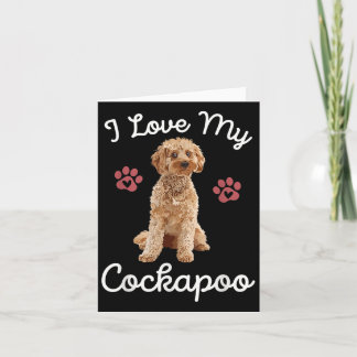 I Liebe My Apoo Dog Mama Funny Quote Hausbesitzer  Karte